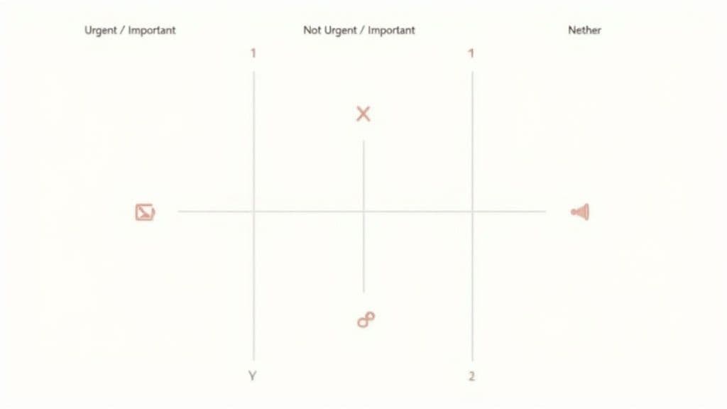 Eisenhower Matrix Goal Template