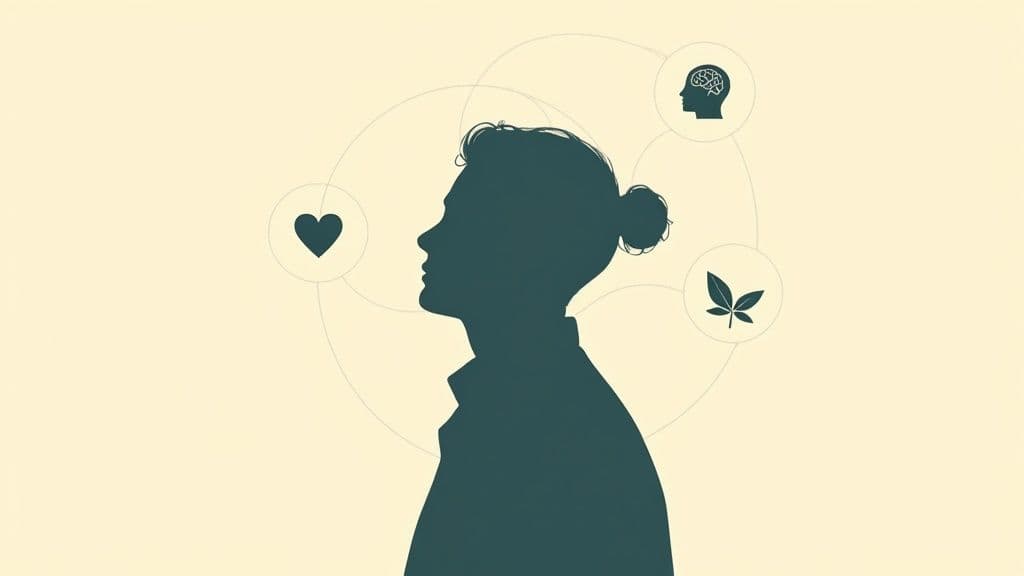 A person practicing yoga at sunrise, representing vitality and foundational well--being.