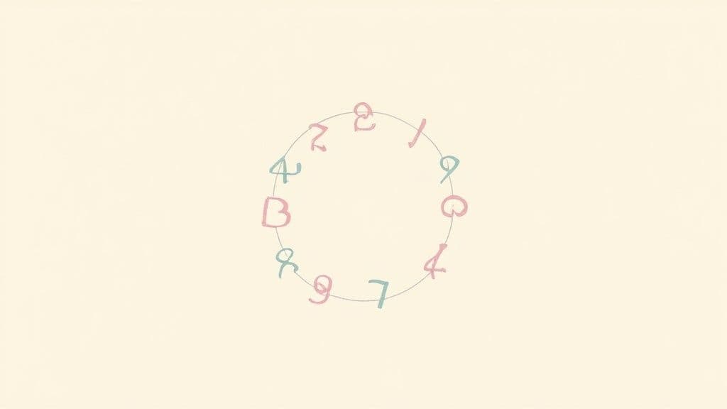 Nine-year cycle diagram