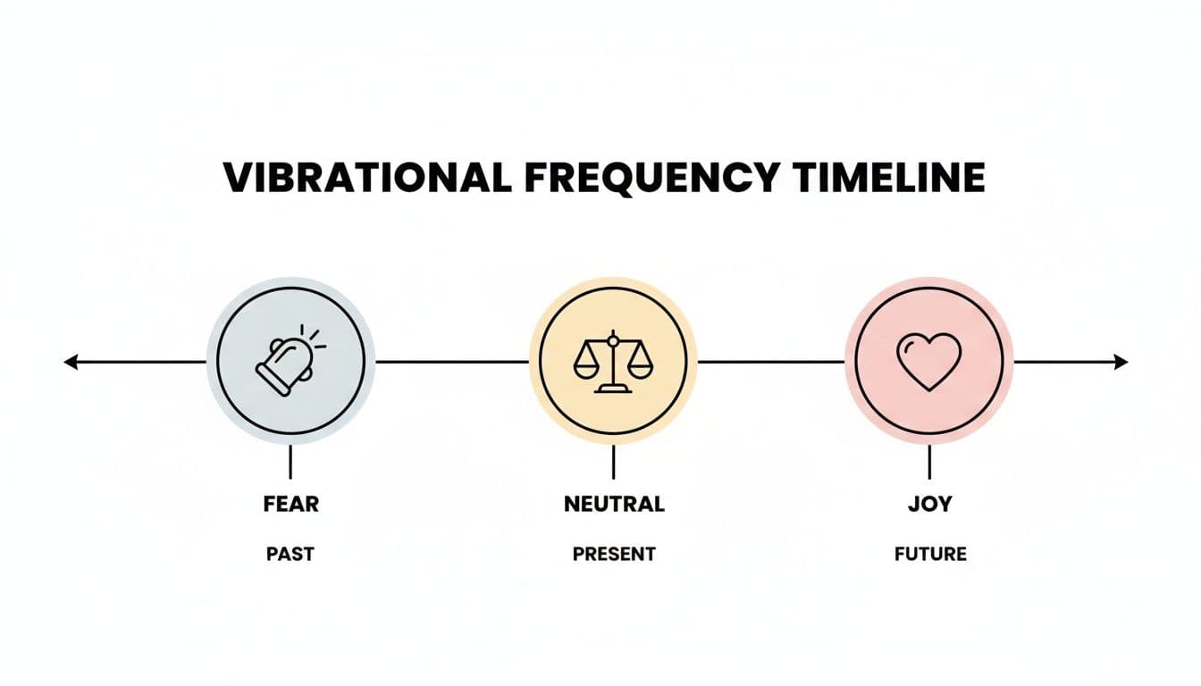 Infographic about how to raise your vibration for manifestation