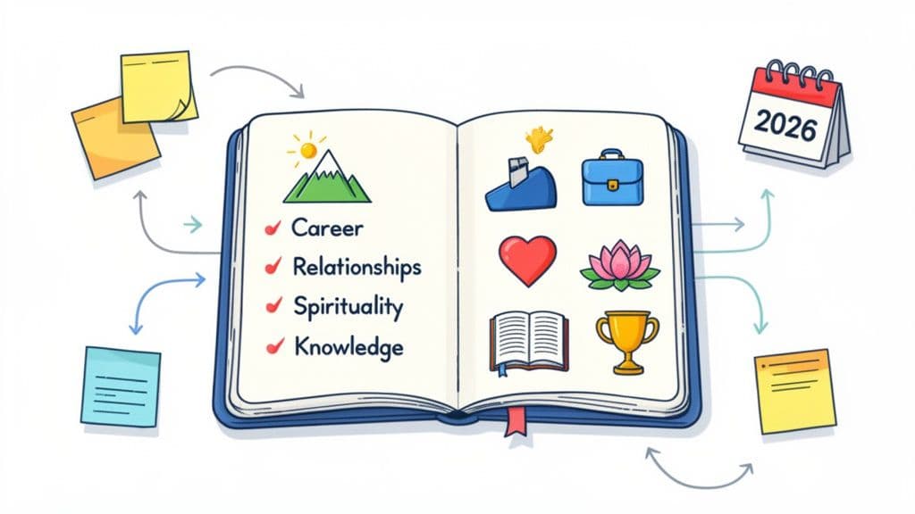 Cover Image for 12 Powerful Life Goals Lists to Create for a Purpose-Driven 2026