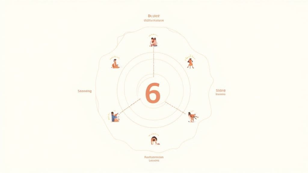 A hand holding a clear quartz crystal against a dark, starry background, symbolizing insight and clarity.