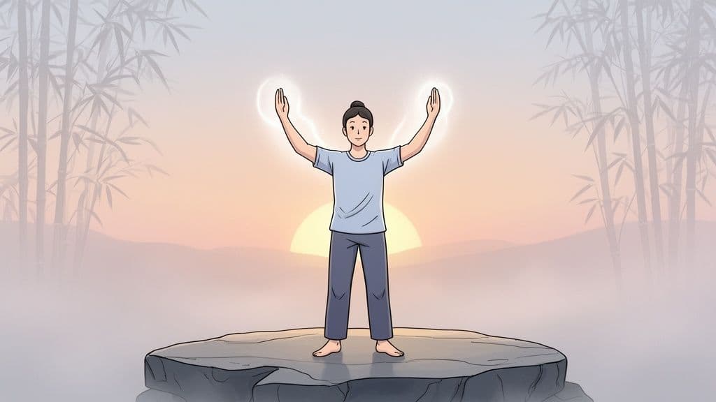 Cover Image for Simple Chi Gong Exercises for Beginners to Boost Energy and Calm