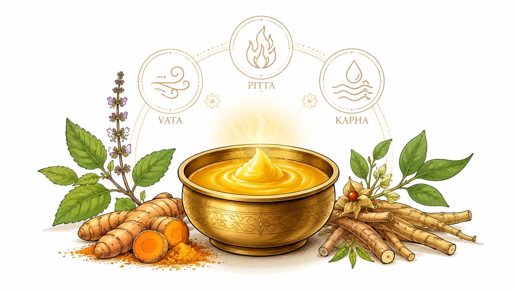 Cover Image for Ghee and Ayurveda: The Definitive Guide to Sacred Fat
