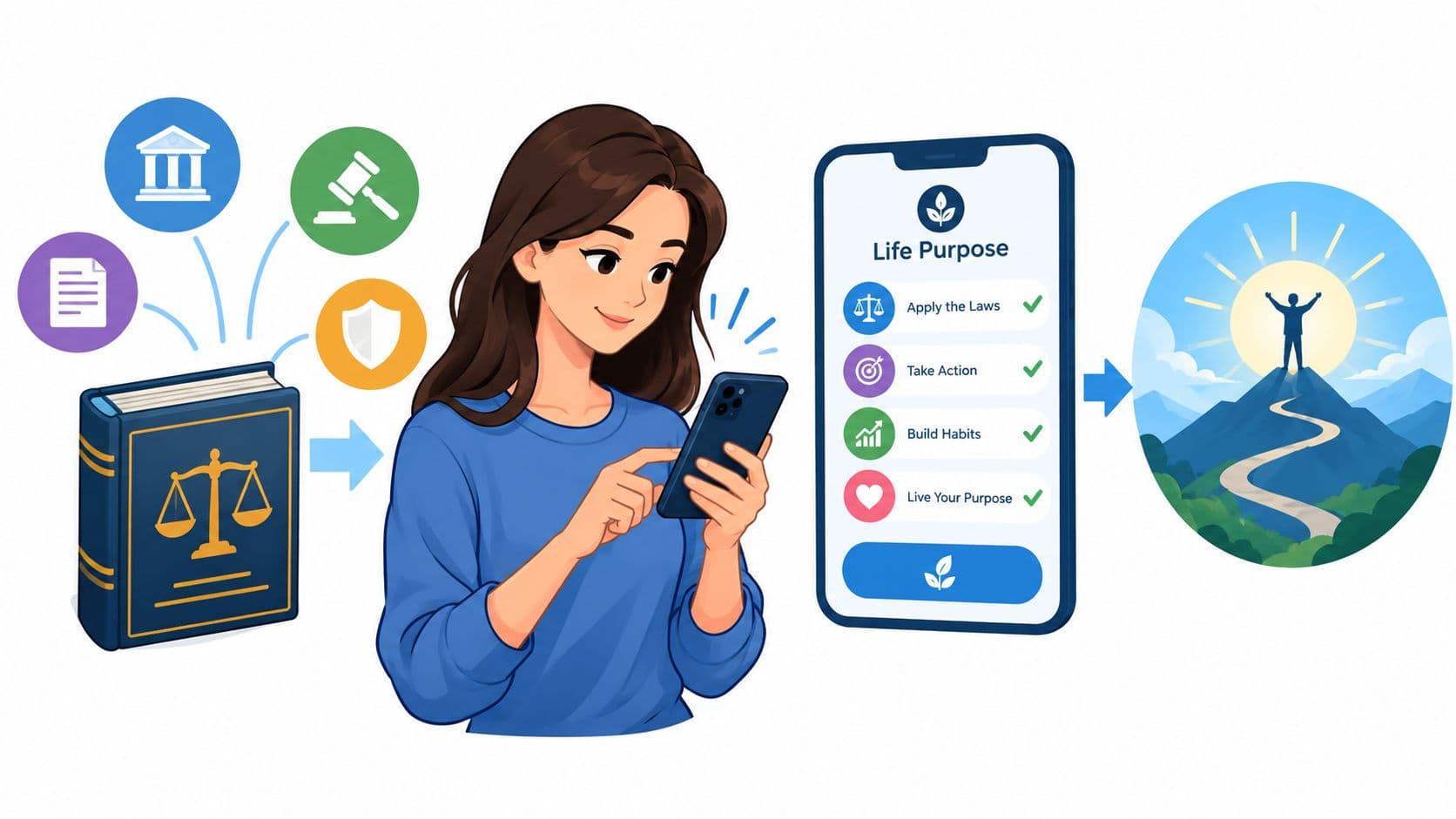 Screenshot from https://lifepurpose.app/screenshot-life-path-overview.png