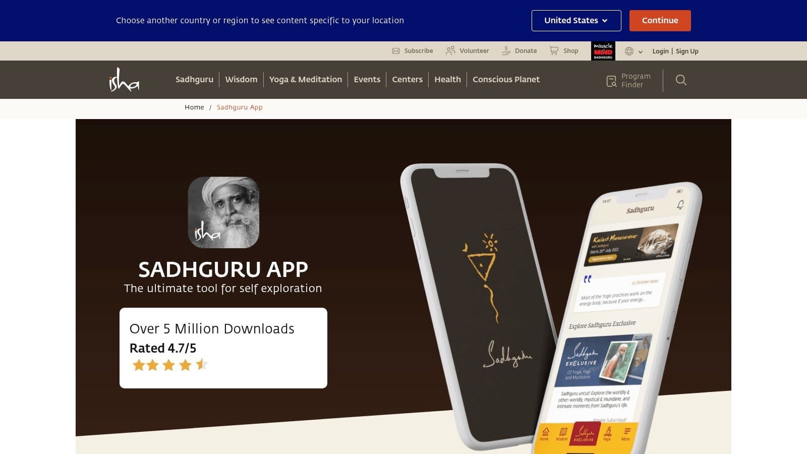Sadhguru App (Isha Foundation)