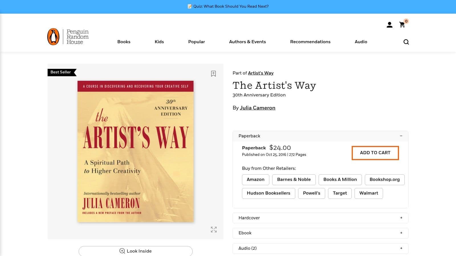 The Artist's Way by Julia Cameron